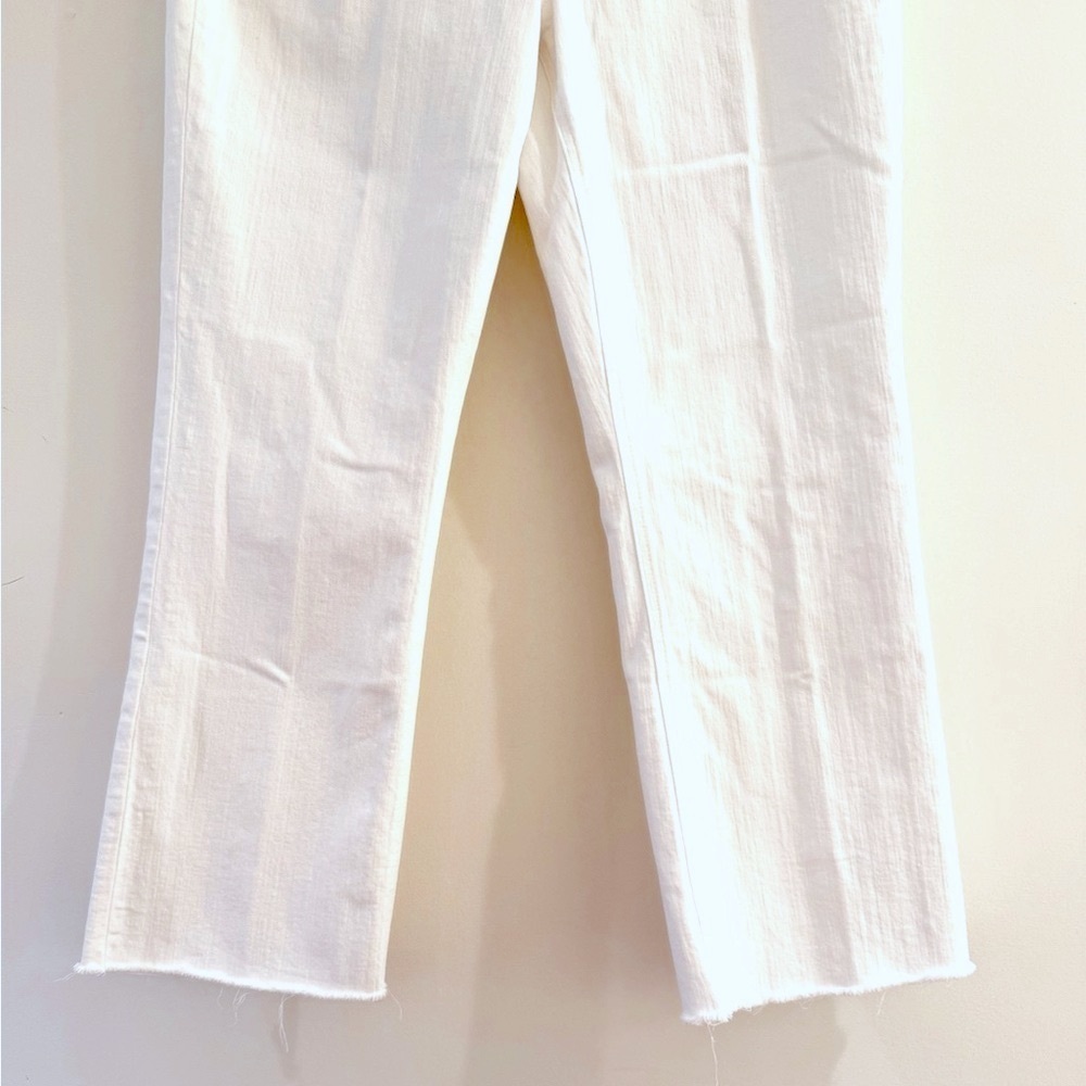 J. Crew Mid-Rise Flare Crop White Jeans - Picture 3 of 8